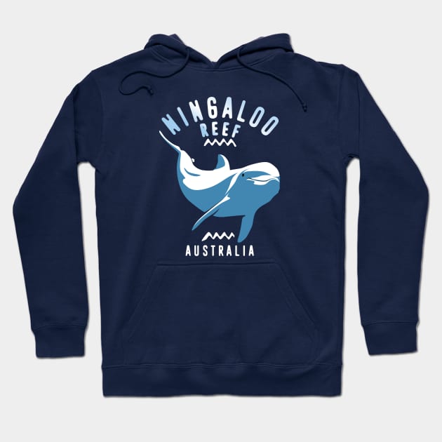 Swimming With Dolphins at Ningaloo Reef, Australia - Scuba Diving Hoodie by TMBTM